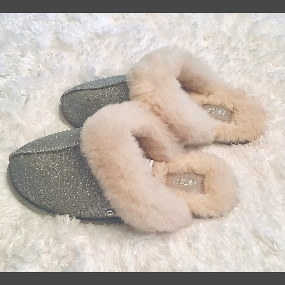 UGG Scuffette II Sparkle Slippers, Size 8